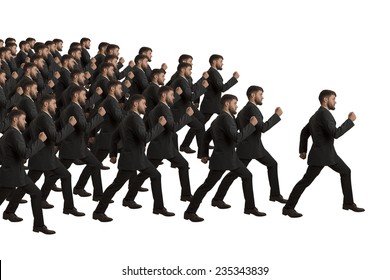 Marching Clones Follow Leader, Studio Shot