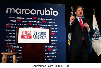 Marco Rubio Speaks At The American Legion Post In Hooksett, New Hampshire, On January 4, 2016.