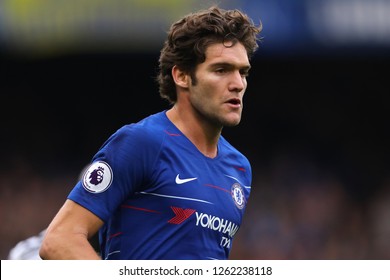 Marcos Alonso Of Chelsea - Chelsea V Fulham, Premier League, Stamford Bridge, London - 2nd December 2018