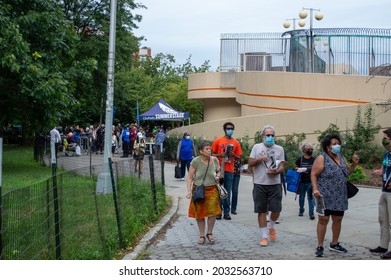 Marcus Garvey Park, Harlem, NY, USA - August 29, 2021: The Annual Charlie Parker Jazz Festival Presented By CityParks Summer Stage