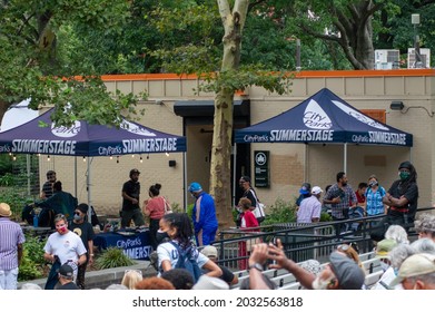 Marcus Garvey Park, Harlem, NY, USA - August 29, 2021: The Annual Charlie Parker Jazz Festival Presented By CityParks Summer Stage