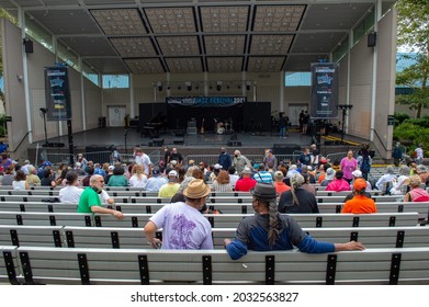 Marcus Garvey Park, Harlem, NY, USA - August 29, 2021: The Annual Charlie Parker Jazz Festival Presented By CityParks Summer Stage