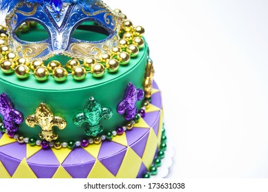 Mardi Gras Cake