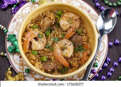 Mardi Gras Dinner With Shrimp