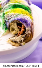 Mardi Gras King Cake And Baby