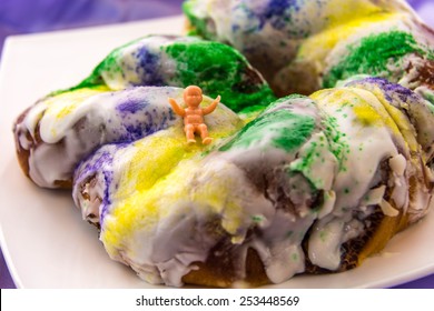 Mardi Gras King Cake And Baby