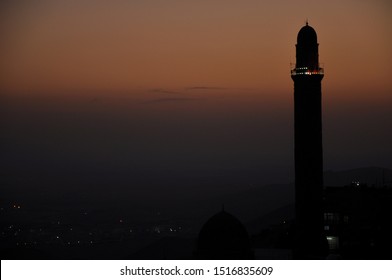 Mardin Night View From Ulu Mosque Minaret.