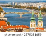 Margaret (Margit) bridge over Danube river in Budapest, Hungary