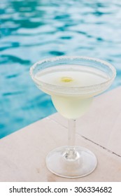 Margarita Cocktail By The Pool