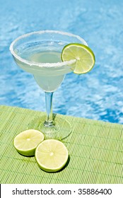 Margarita Cocktail By The Pool