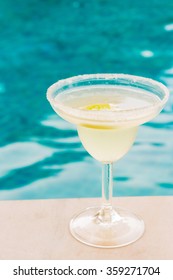 Margarita Cocktail By The Pool