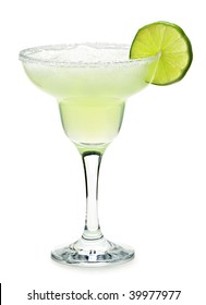 margarita glass with lime