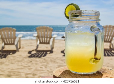 Margarita On The Beach In Mexico