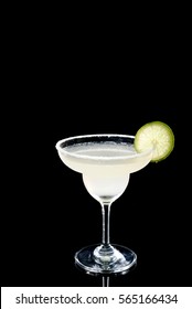 Margarita Over Black Background