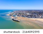 Margate coast in Summer by drone 