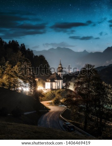 Similar – Foto Bild die kirche im dorf…