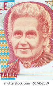 Maria Montessori Portrait From Italian Money 