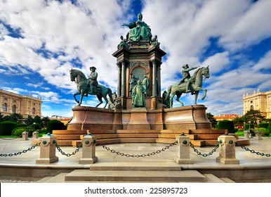 Maria Theresa Square In Vienna