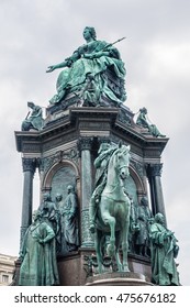 Maria Theresia Monument, In Vienna, Austria. The Monument Was Built By Kaspar Von Zumbusch In The Year 1888.