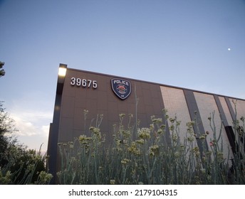 Maricopa, Arizona, United States - July 9, 2022: City Of Maricopa Police Department Building With Police Department Seal