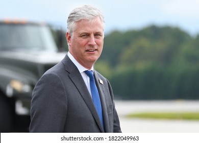 MARIETTA, GA- SEPTEMBER 25, 2020: Robert O'Brien, National Security Advisor To President Trump Walks Toward Air Force One At Dobbins Air Reserve Base After Trump's Arrival.