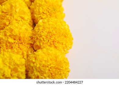 Marigold Flower For Dasara Festival, Indian Festival Flower Decoration.