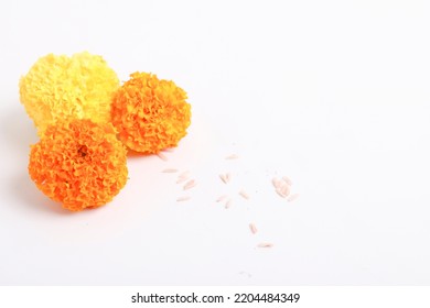 Marigold Flower For Dasara Festival, Indian Festival Flower Decoration.