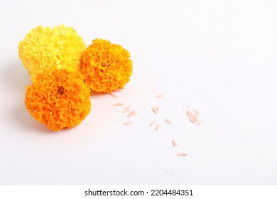 Marigold Flower For Dasara Festival, Indian Festival Flower Decoration.