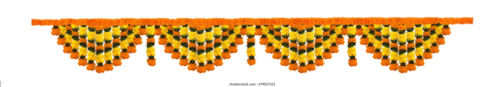 Marigold Flower Toran Or Garland For Entrance Door