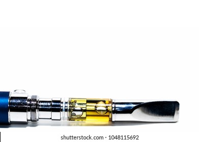 Marijuana Cannabis Hash Oil For Vaping Weed And Pot. Vape Pen.