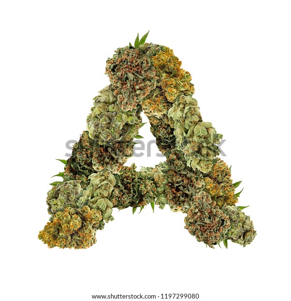 Marijuana Font Isolated Weed Font Letter Stock Photo (Edit Now) 1197299080