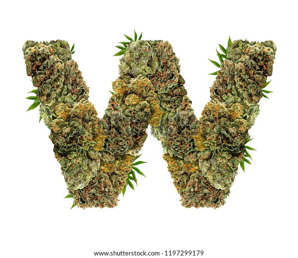 Marijuana Font Isolated Weed Font Letter Stock Photo (Edit Now) 1197299179