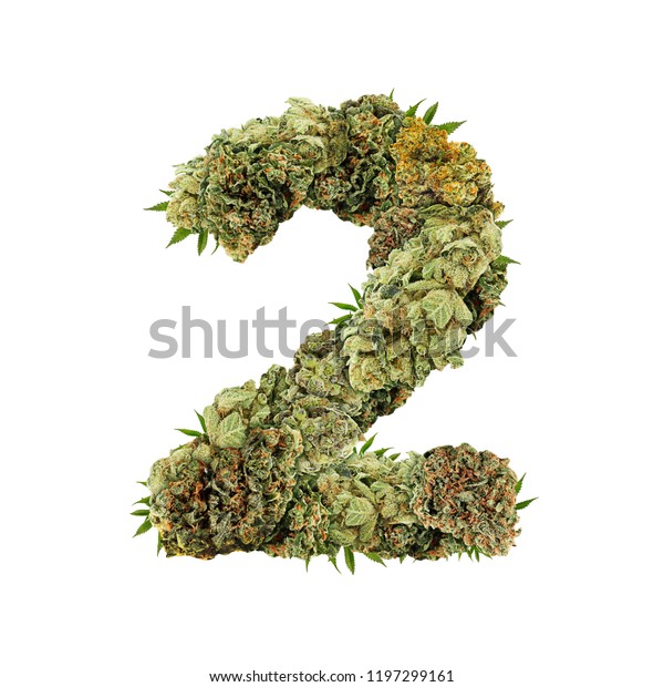 Marijuana Font Isolated Weed Font Number Stock Photo (Edit Now) 1197299161
