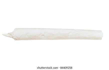 Marijuana Joint Isolated On White Background