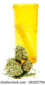 Marijuana And Medical Cannabis RX Pill Bottle 