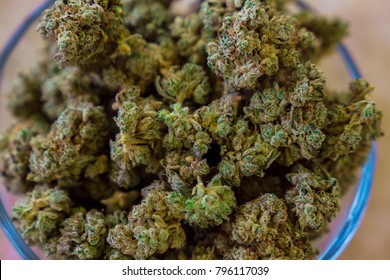 Marijuana Weed Up Close Macro Cannabis Background