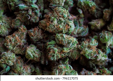 Marijuana weed up close macro cannabis background