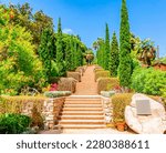 Marimurtra botanical gardens landscape in Blanes, Costa Brava, Spain