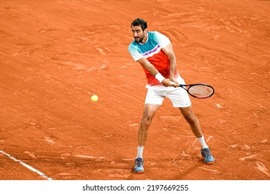 Marin Cilic Of Croatia During The French Open, Grand Slam Tennis Tournament On June 3, 2022 At Roland-Garros Stadium In Paris, France.