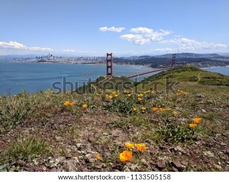 Marin Headlands view of the Golden Gate Bridge and San Francisco Bay
