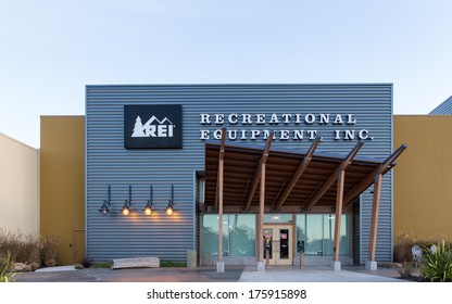 MARINA, CA/USA - DECEMBER 30, 2013: REI Store In Marina, California.  Recreational Equipment Inc. Is A Retail Corporation Organized As A Consumers' Cooperative.