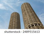 Marina City towers in Chicago, Illinois.
