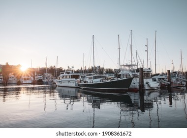 Marina Ferry Dock Water Sun Pacific Northwest Boat 