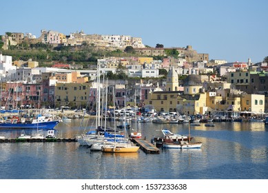 The Marina Grande In Procida Island