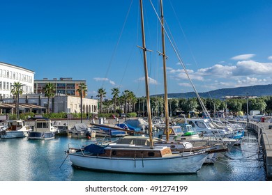 The Marina In Koper On The Coast Of Slovenia