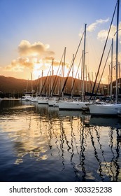 Marina In Tortola Island In BVI