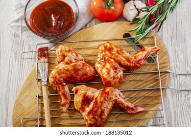 Marinated Chicken Wings Raw 