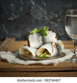 Marinated Herring And Vodka 