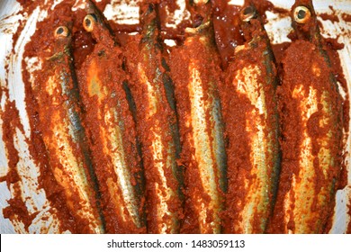 Marinated Sardine Fish Royalty Free Stock Image