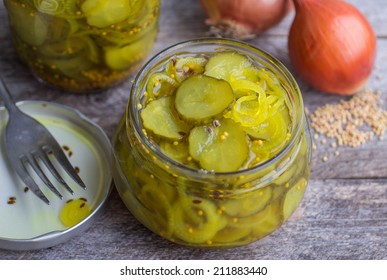 Pickled Cucumbers Sliced Cucumbers Marinated Onions Stock Photo (Edit ...